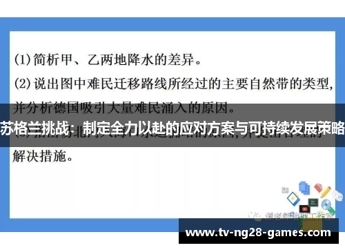 苏格兰挑战：制定全力以赴的应对方案与可持续发展策略